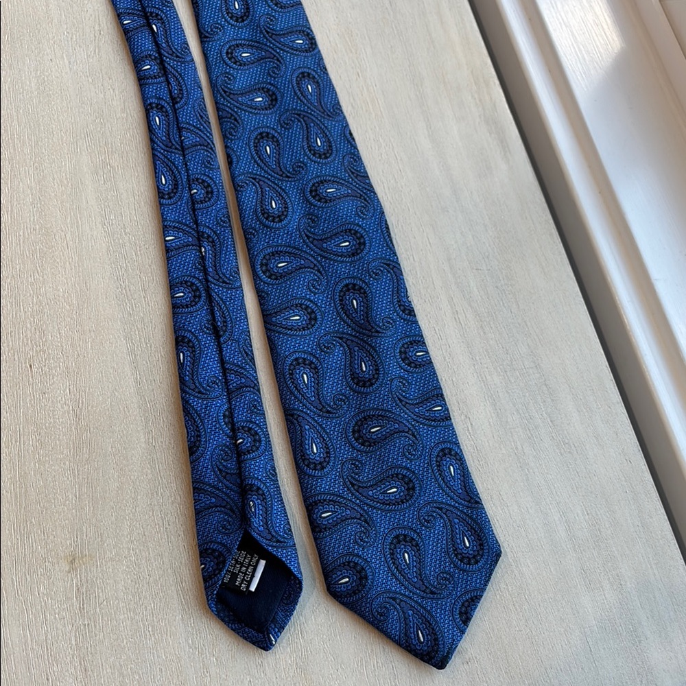 Blue Paisley Men's Tie